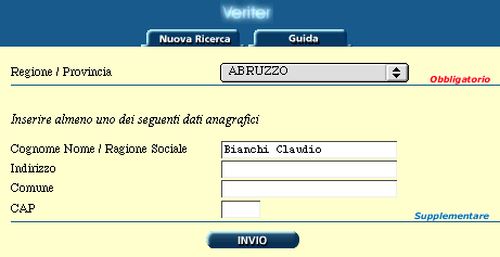 <frame Ricerche Veriter come DEMO>